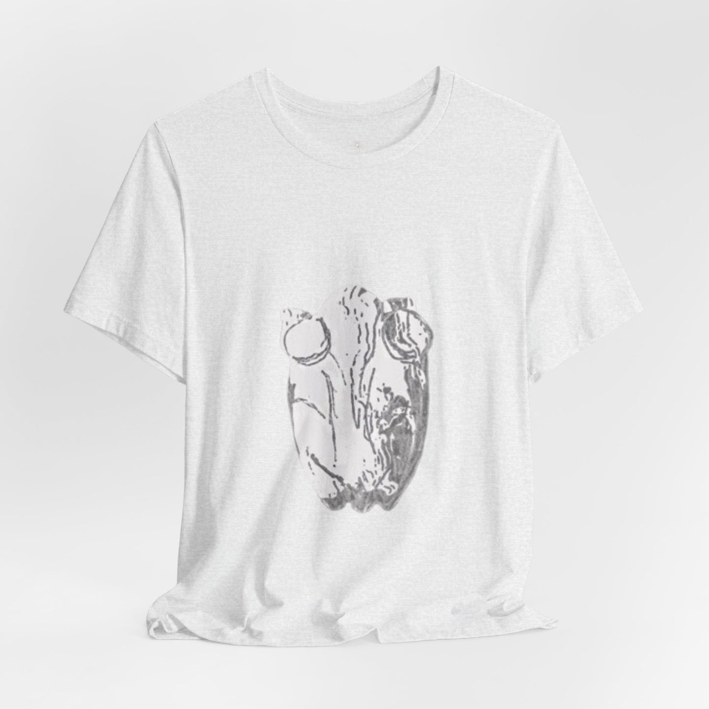 White Frog Unisex Tee - Nature and Animals Gender Neutral T-Shirt