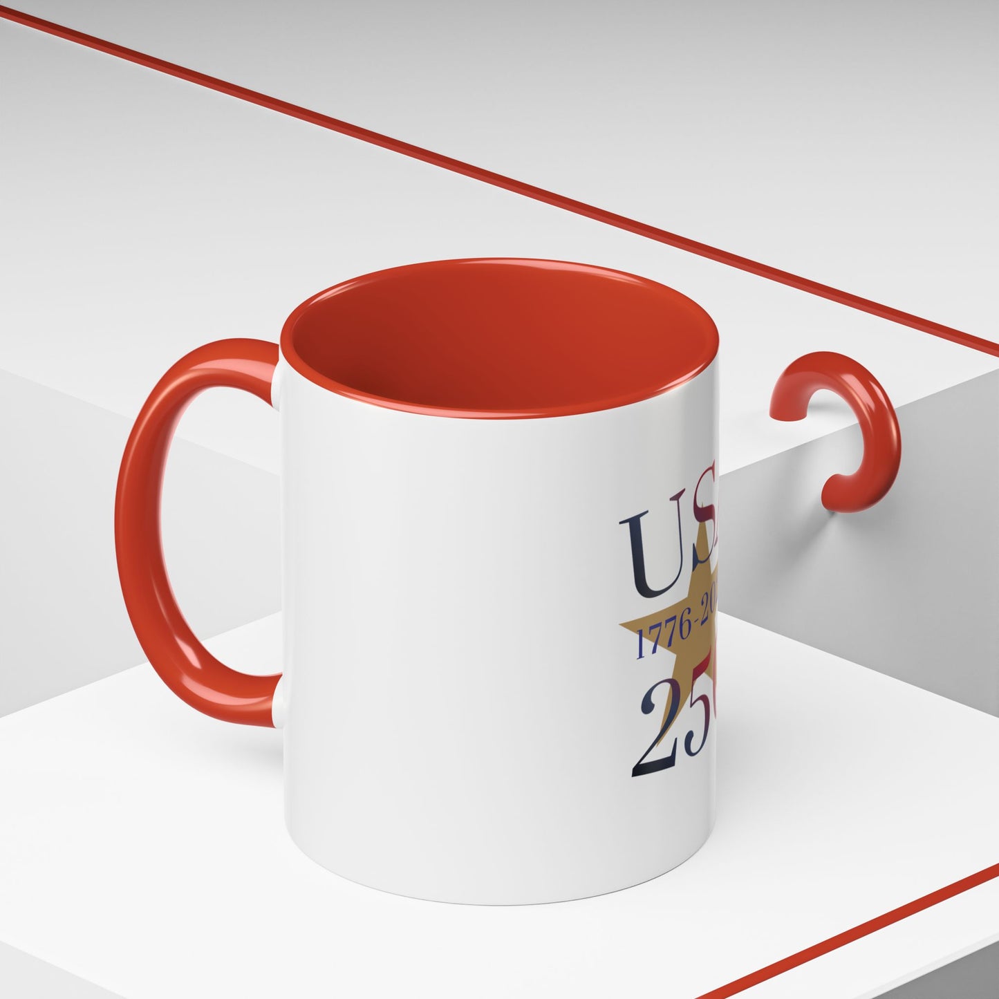 USA 250th Anniversary 1776 Accent Coffee Mug (11/15 oz)