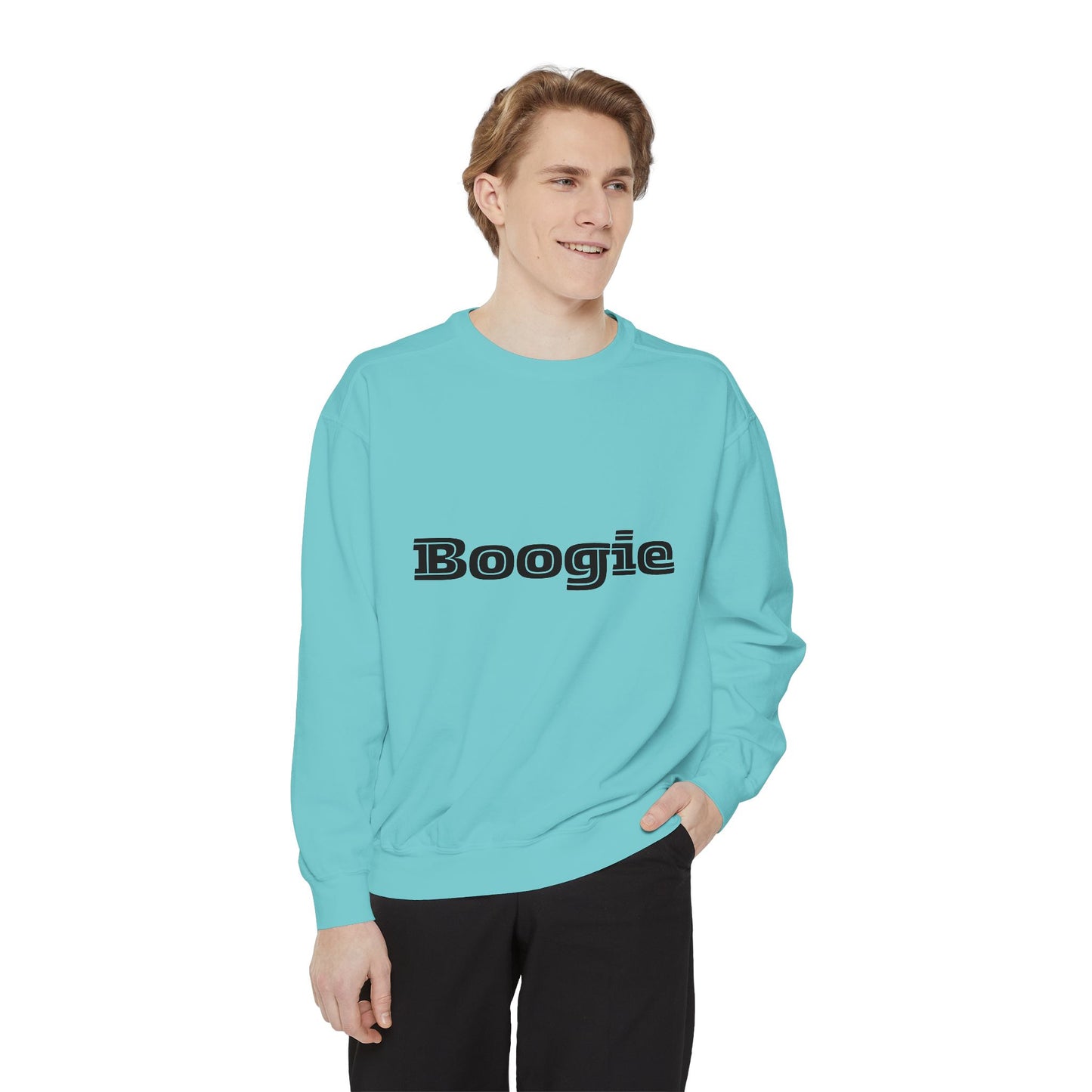 Boogie Sweatshirt - Dance Birthday Christmas Gift - Unisex Garment-Dyed