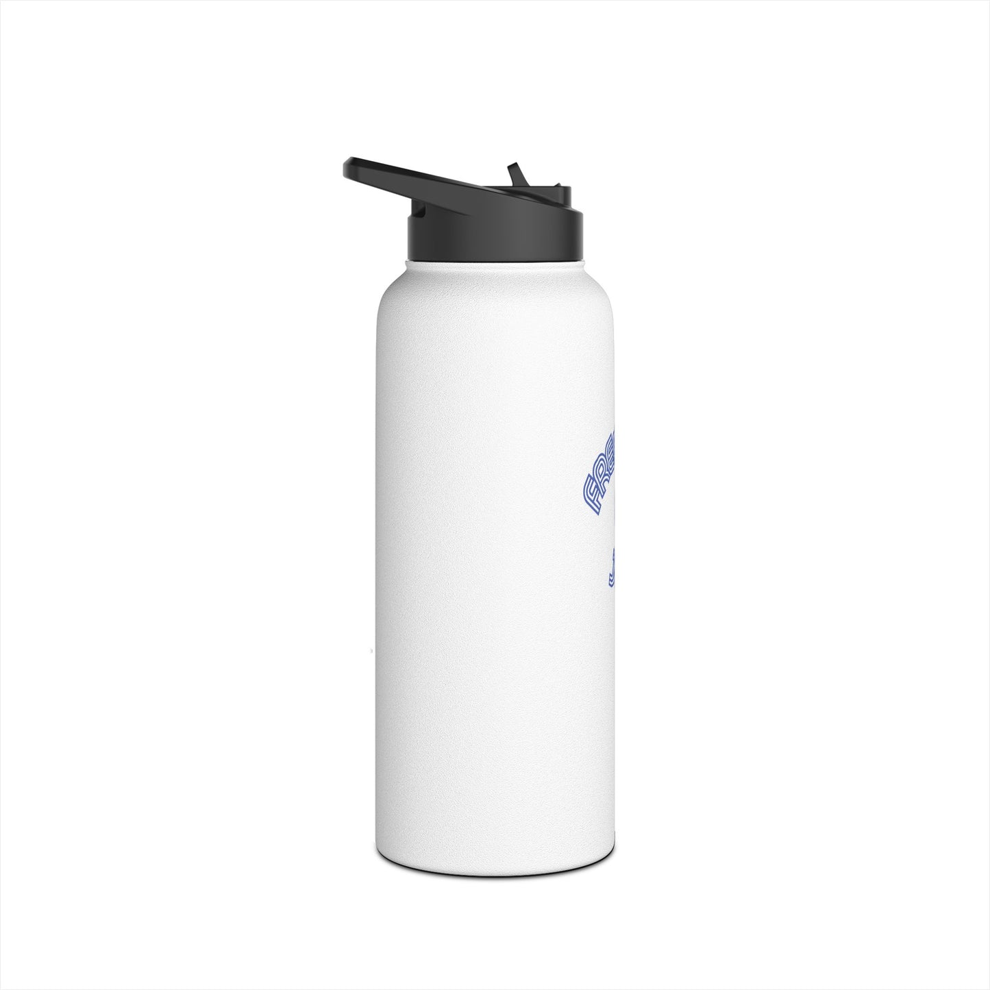 Freedom & Joy White Stainless Steel Water Bottle, America, Equality, Love, Election, Political, Vote, Gift, Exercise, Workout, Eco BPA-free