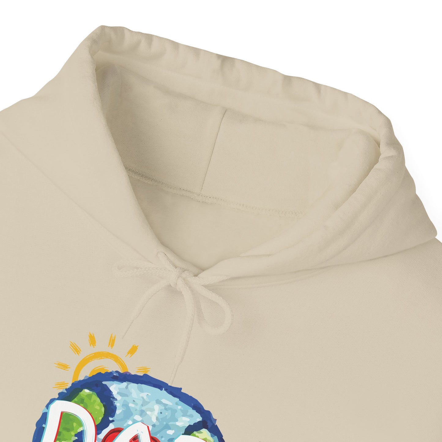 DAD Hooded Sweatshirt - Whole World Sun Moon & Stars Heart Love Fathers Day Gift for Men