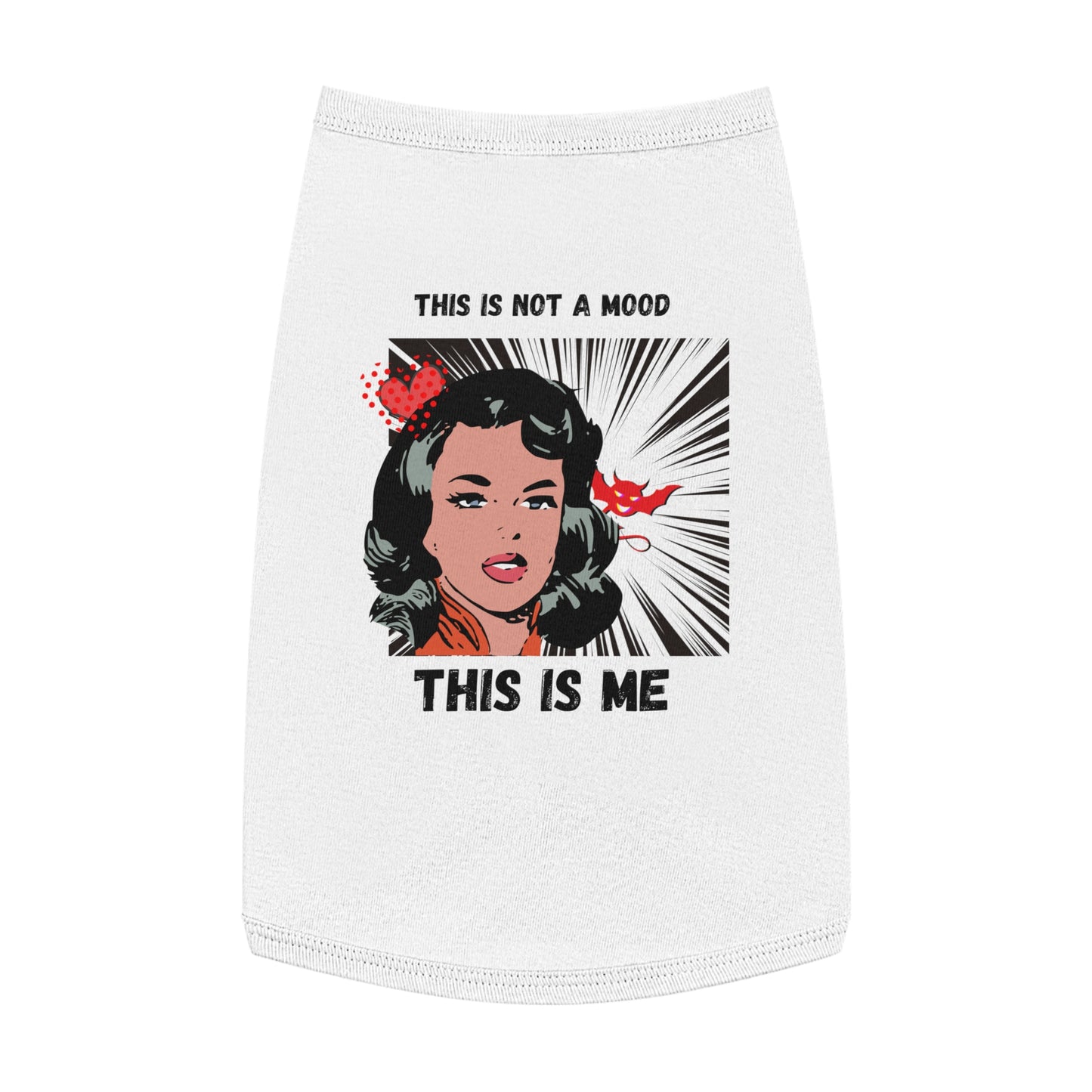 This Is Not A Mood Pet Tank Top, funny dog clothes, gifts, sarcastic, pet fashions, attitude, cotton, dog shirts, cat shirts