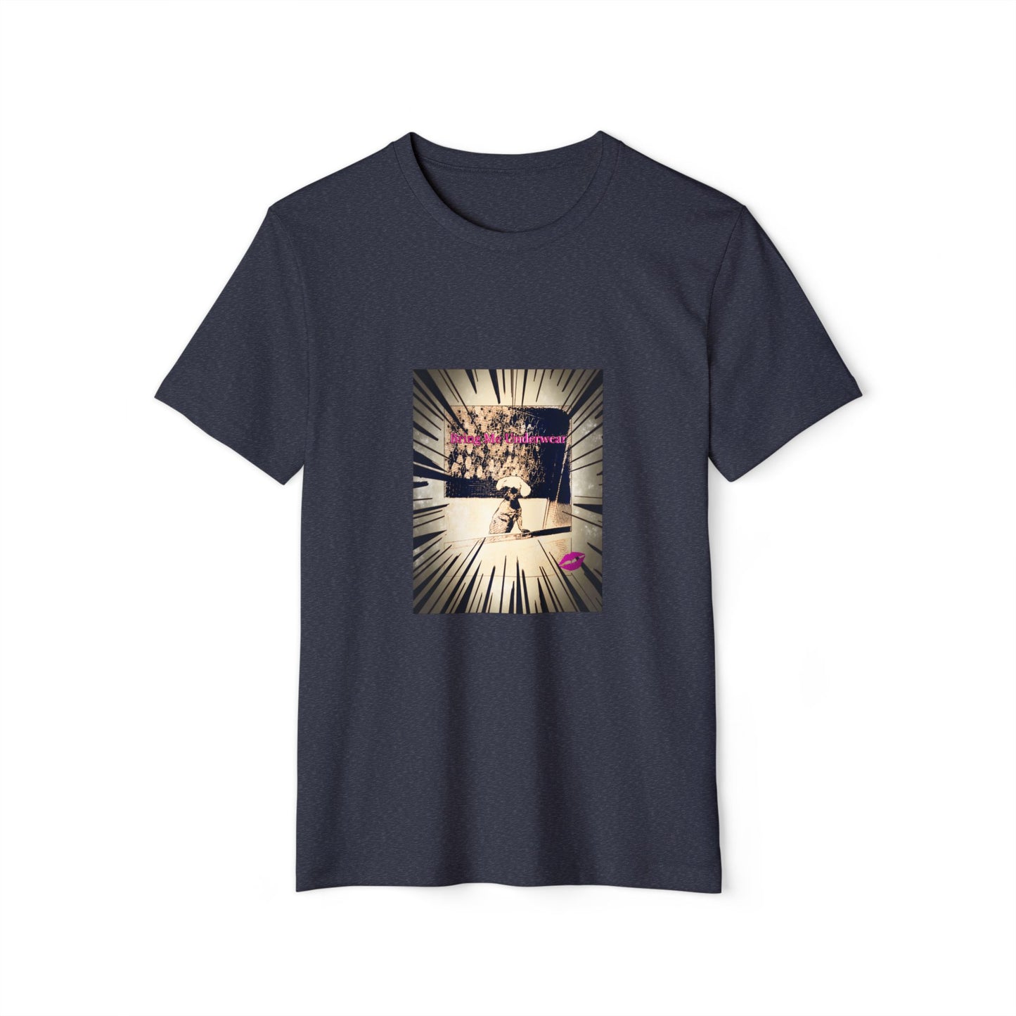 Poodle Graphic T-Shirt, Dog Lover Tee, Unisex Recycled Organic Shirt, Bath Time Apparel, Bring Me Underwear Design