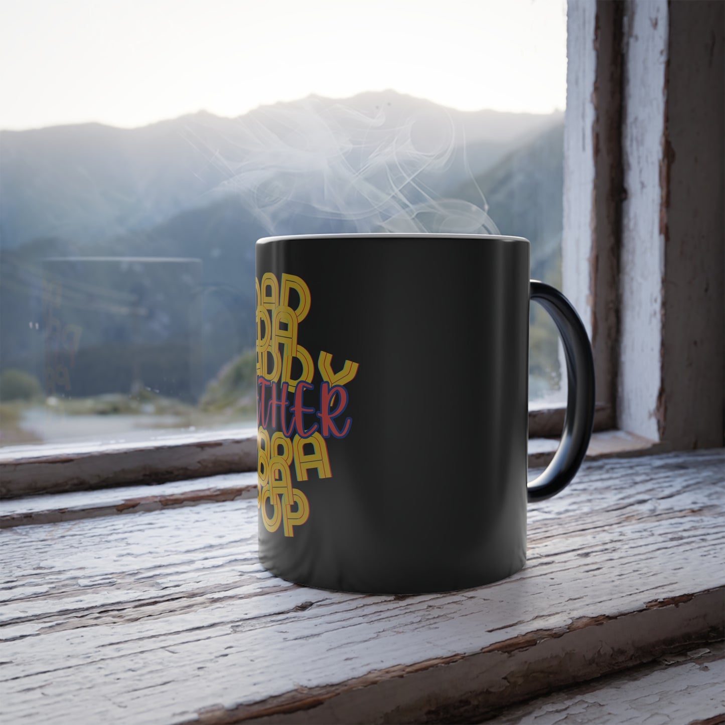 Father Color Morphing Mug 11oz - Gifts for Men, Fathers Day, Heat Reactive - Dad Da Daddy Pop Pa Papa