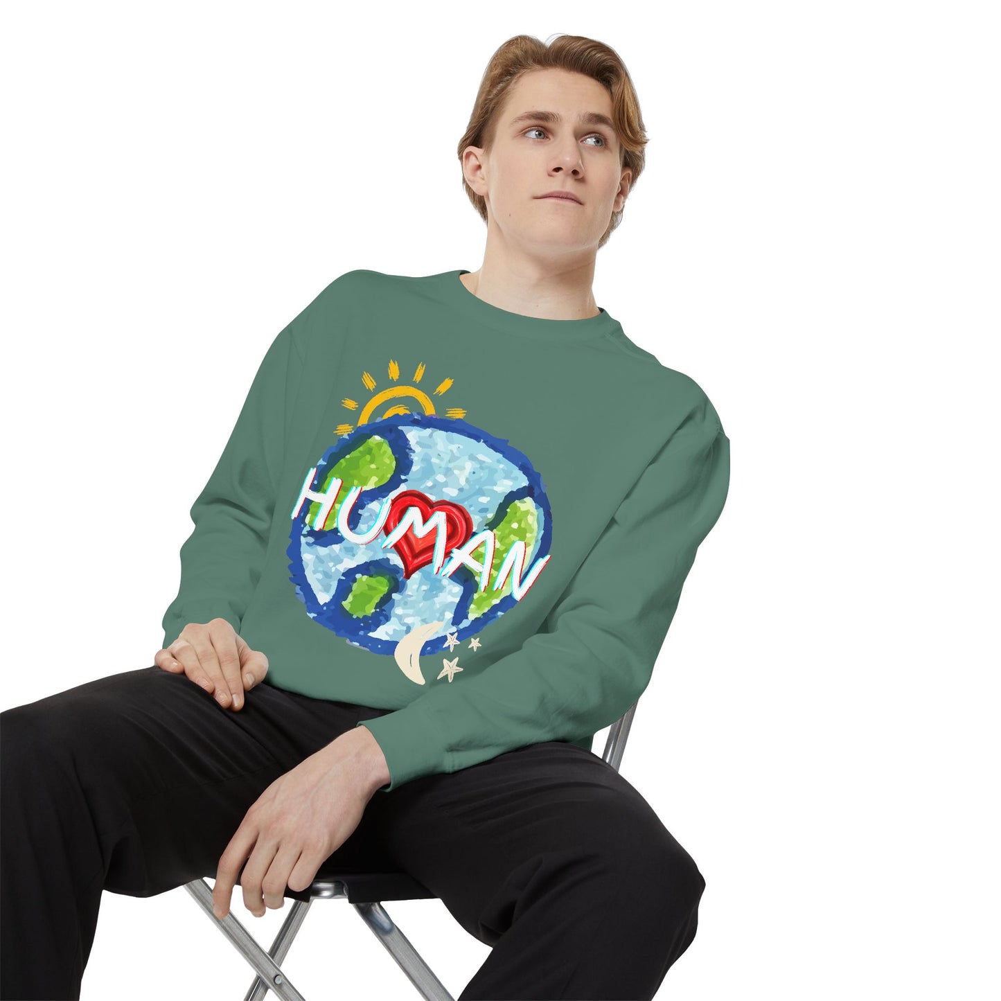 Human World Graphic Unisex Sweatshirt