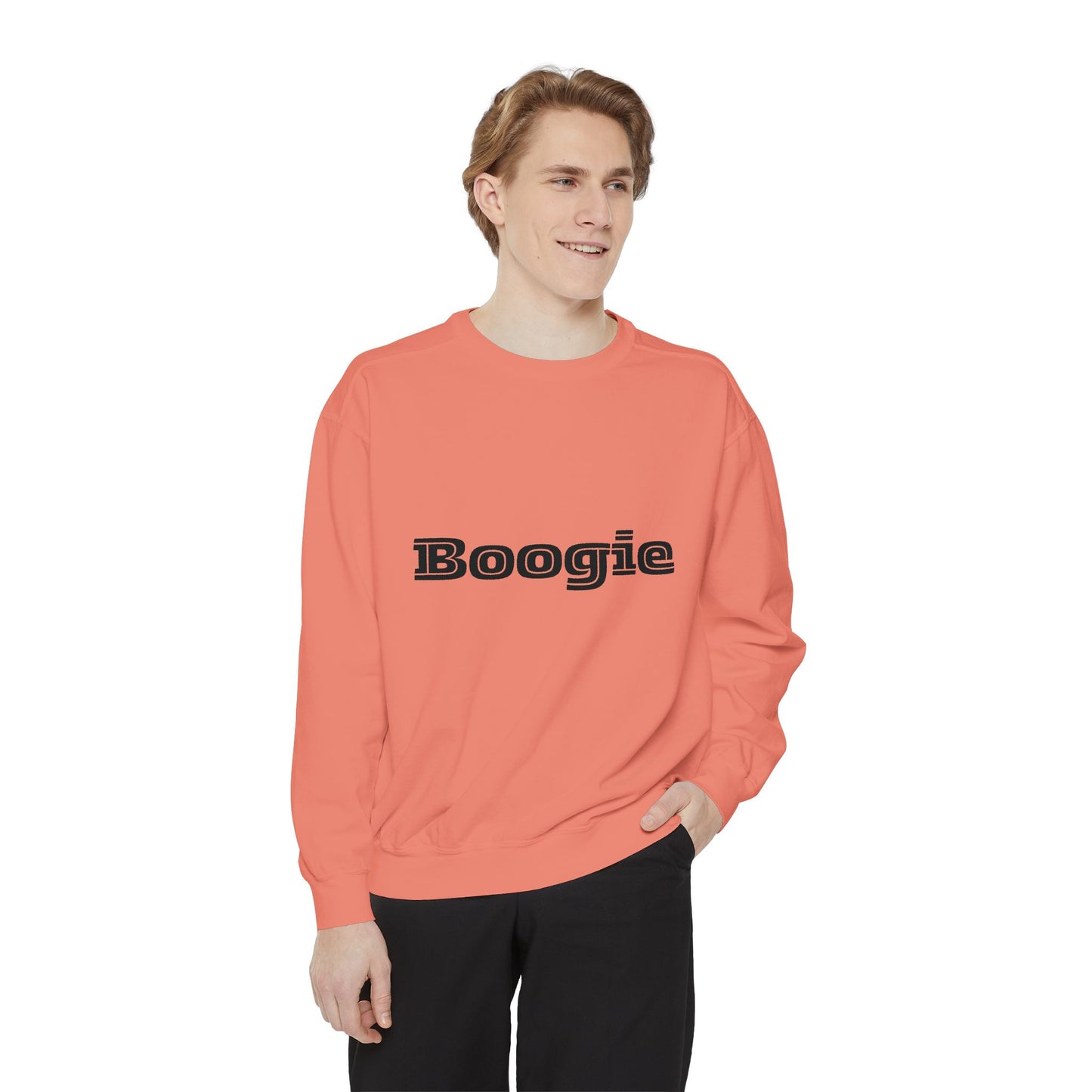 Boogie Sweatshirt - Dance Birthday Christmas Gift - Unisex Garment-Dyed