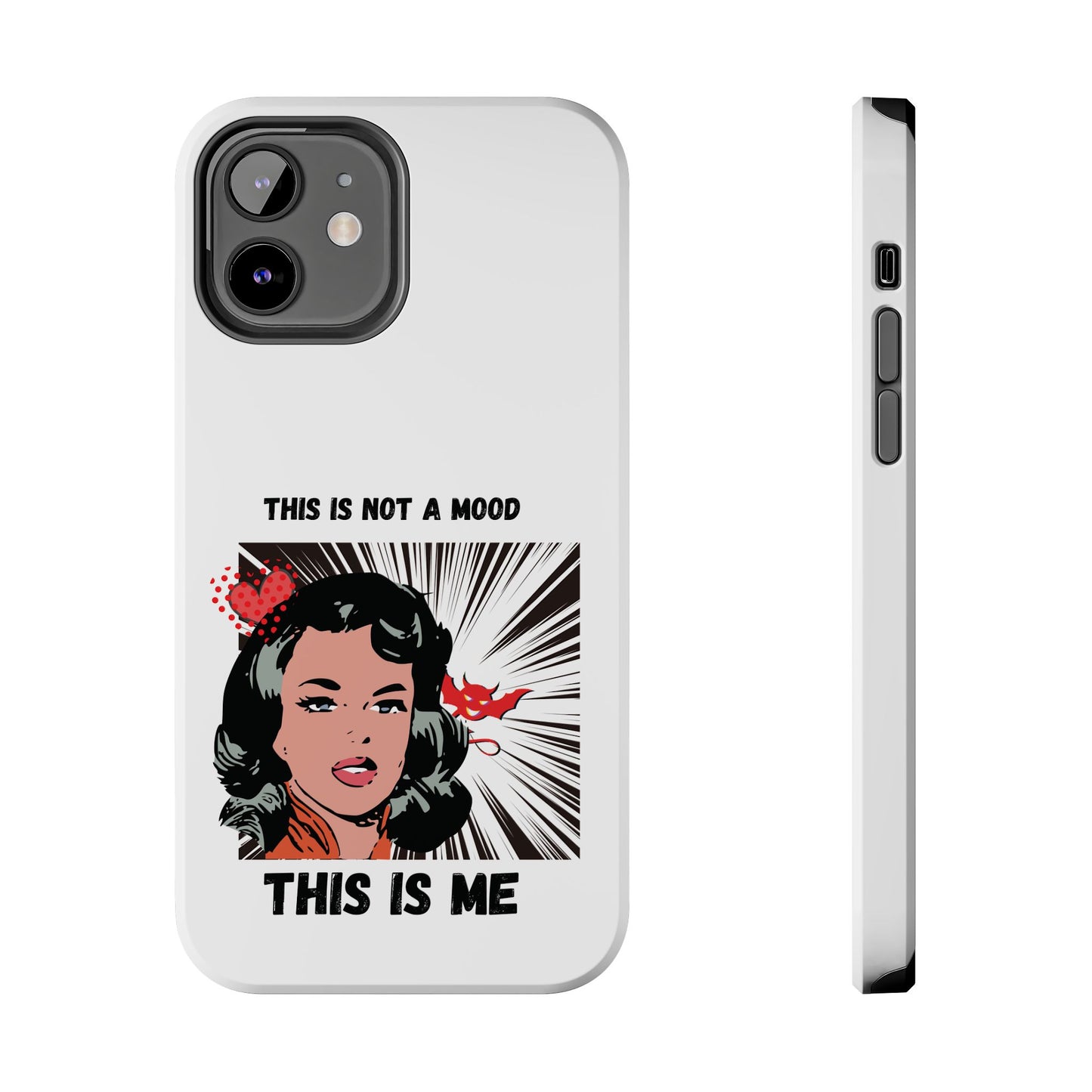 This is Not a Mood Tough Phone Cases, iPhone & Samsung cases, wireless charging, attitude, snarky, fun, gifts for women, gifts for friends