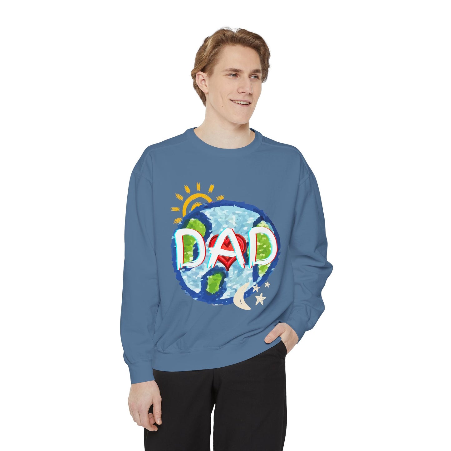 Dad's World Graphic Unisex Sweatshirt for Father's Day