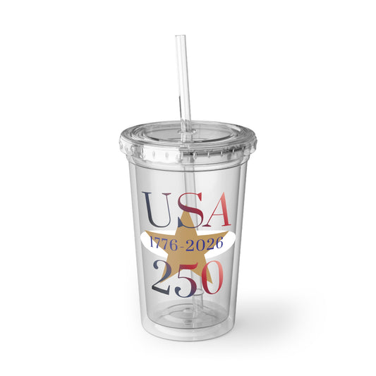 USA 250th Anniversary Acrylic Tumbler — 1776-2026 Patriotic Cup