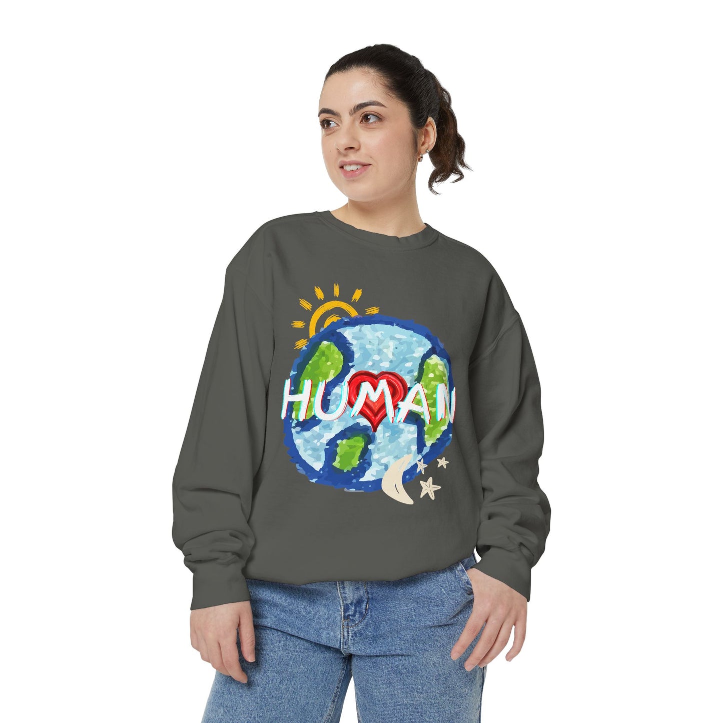 Human World Graphic Unisex Sweatshirt