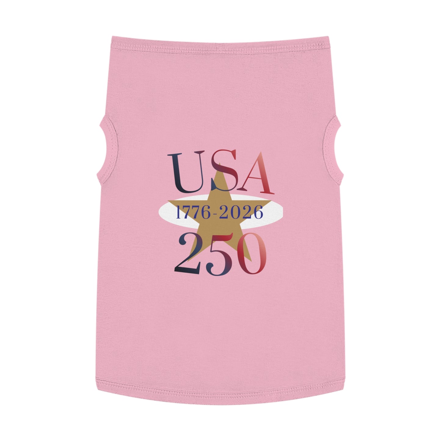 USA 250 Pet Tank Top — Patriotic Fourth of July Shirt