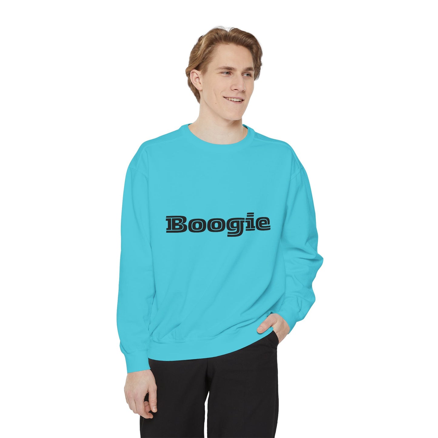 Boogie Sweatshirt - Dance Birthday Christmas Gift - Unisex Garment-Dyed