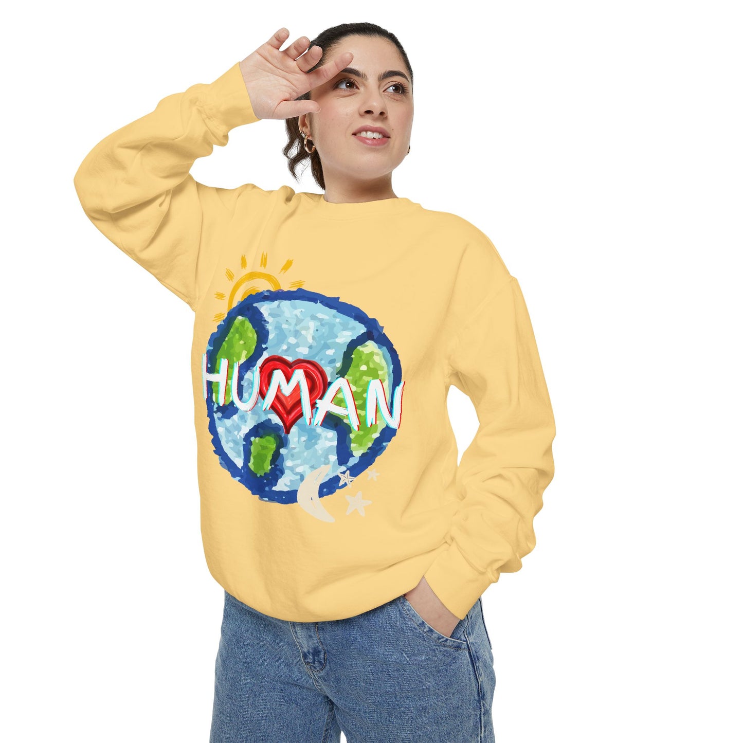 Human World Graphic Unisex Sweatshirt