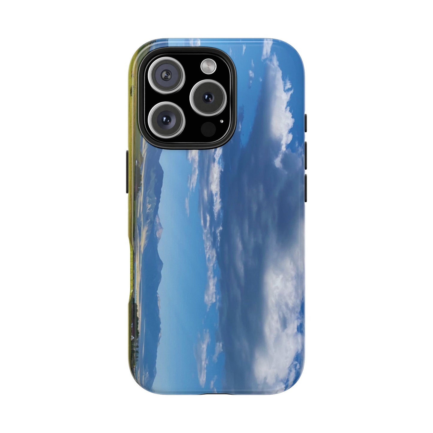 Western Clouds and Mountains Tough Phone Cases, iPhone & Samsung cases, wireless charging, sky, nature, landscape, original photo, gifts