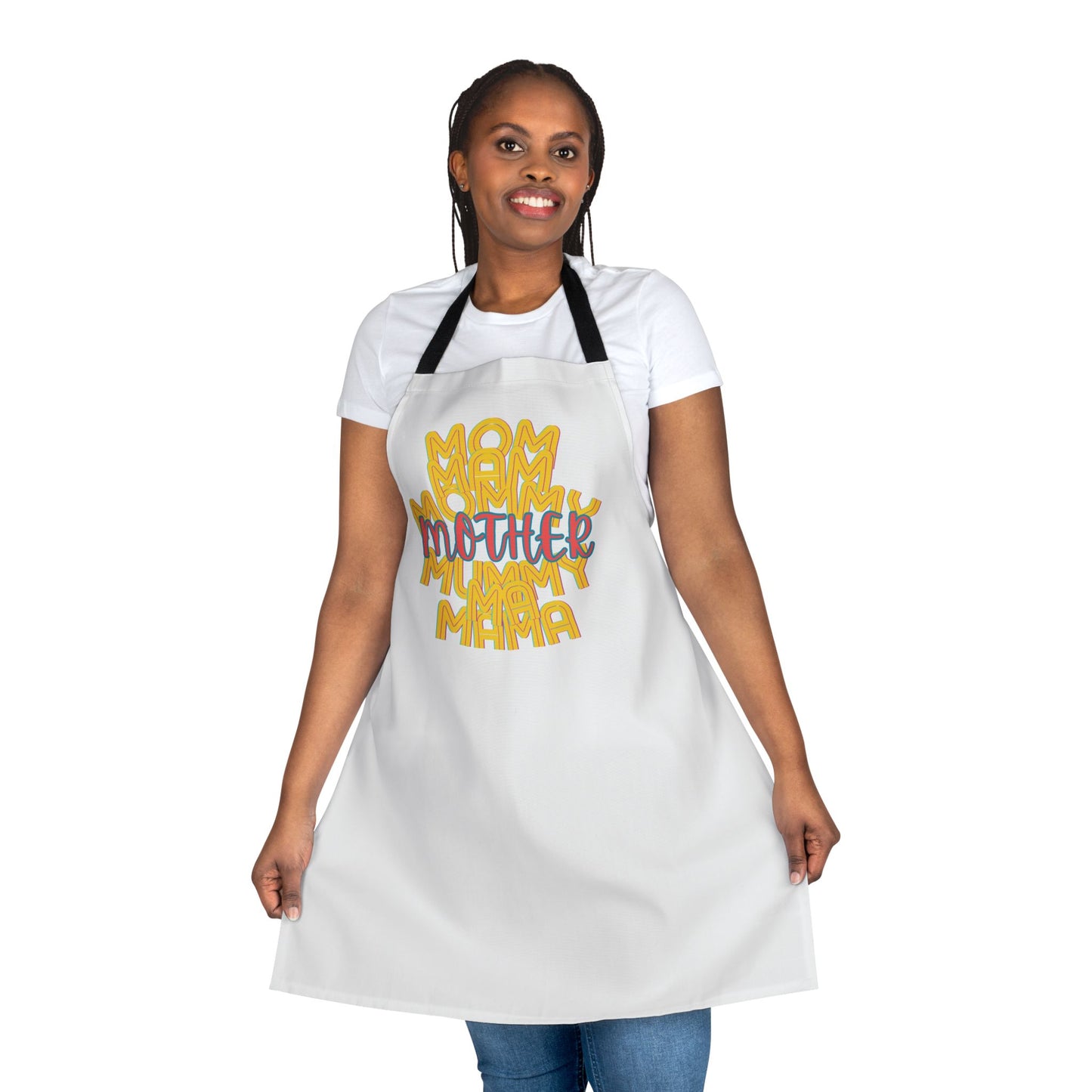 Mother Chefs Apron, Mom Mam Mommy Mum Ma Mama, Grilling, Cooking, BBQ, Kitchen, Tie Straps, Gender Neutral, One Size, Gifts, Women, Friends