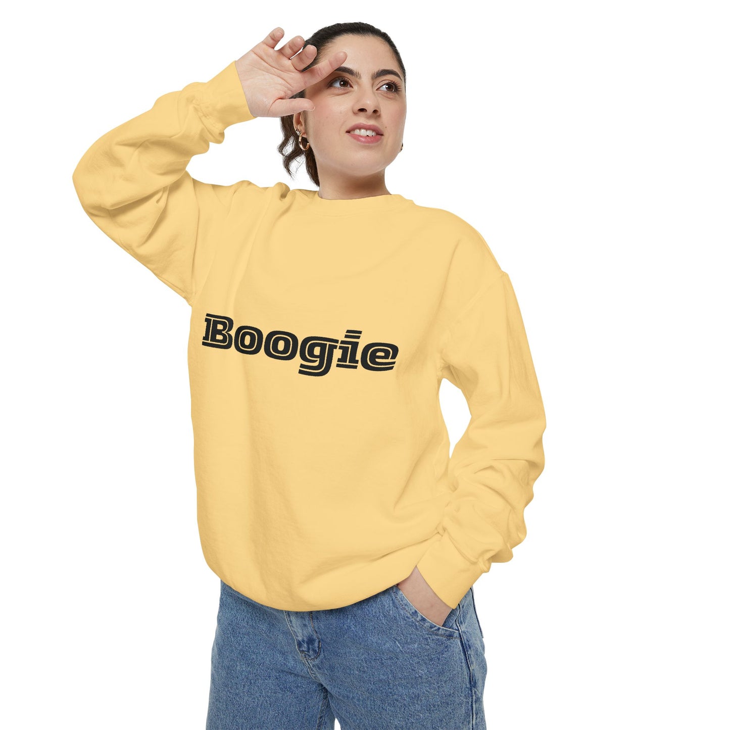 Boogie Sweatshirt - Dance Birthday Christmas Gift - Unisex Garment-Dyed