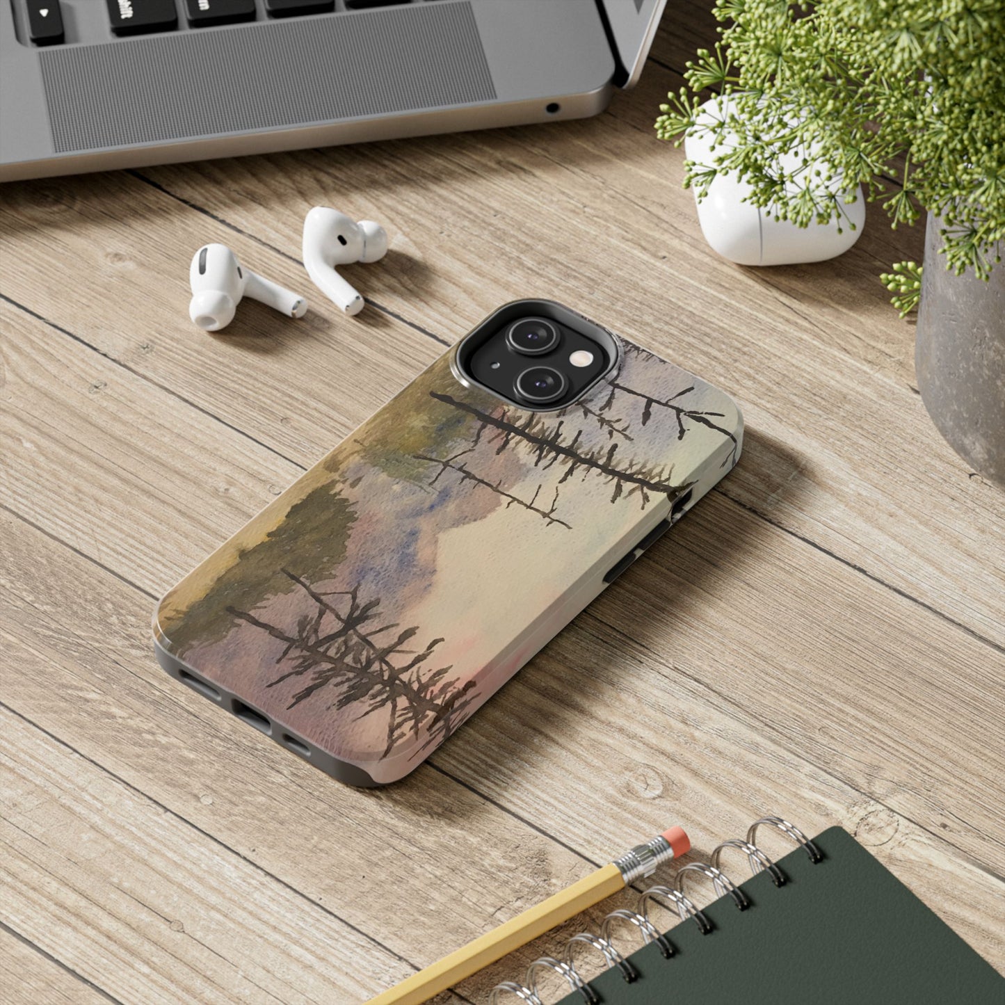 Glacier National Park After Fire Tough Phone Cases, iPhone & Samsung cases, wireless charging, mountains, nature, original artwork, gifts
