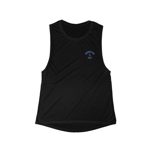 Freedom & Joy Women's Flowy Scoop Muscle Tank, equality, inclusion, election, exercise, womens tee, gift, friends, sleeveless, birthday