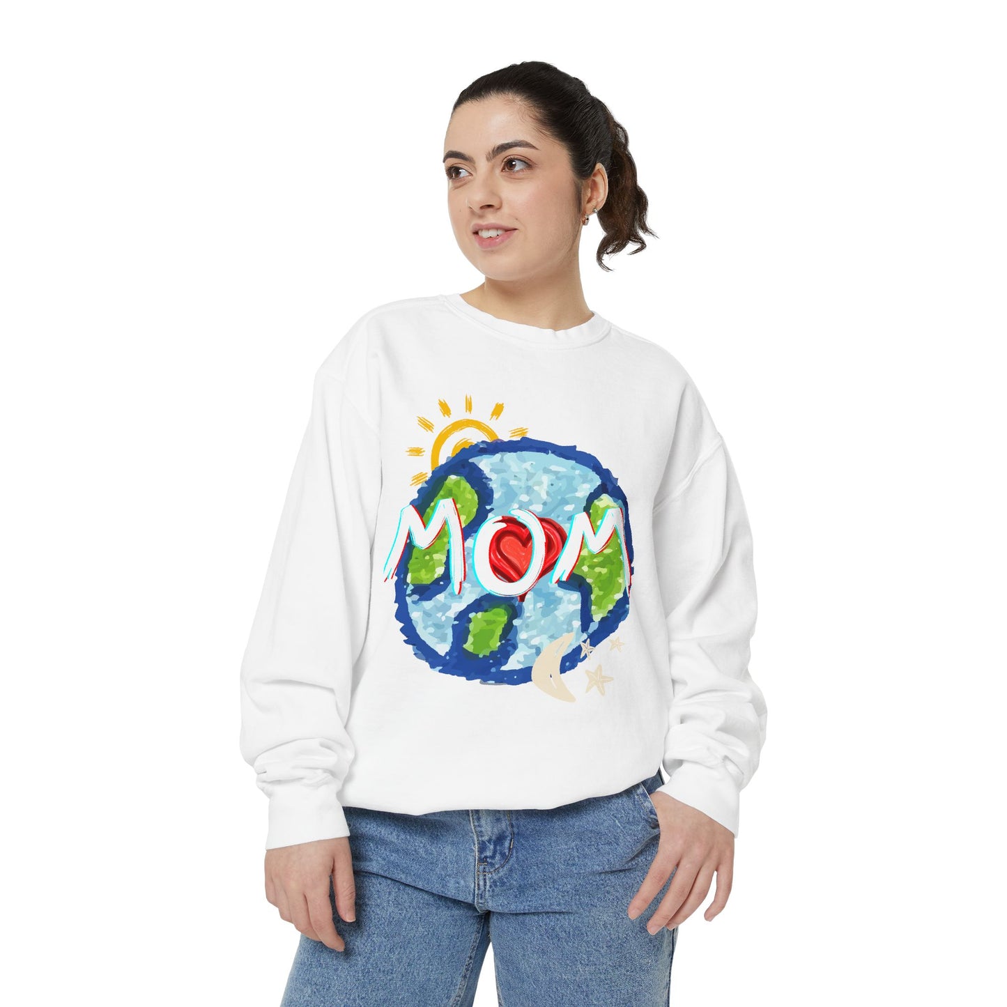 Mom’s World Graphic Unisex Sweatshirt for Mother’s Day