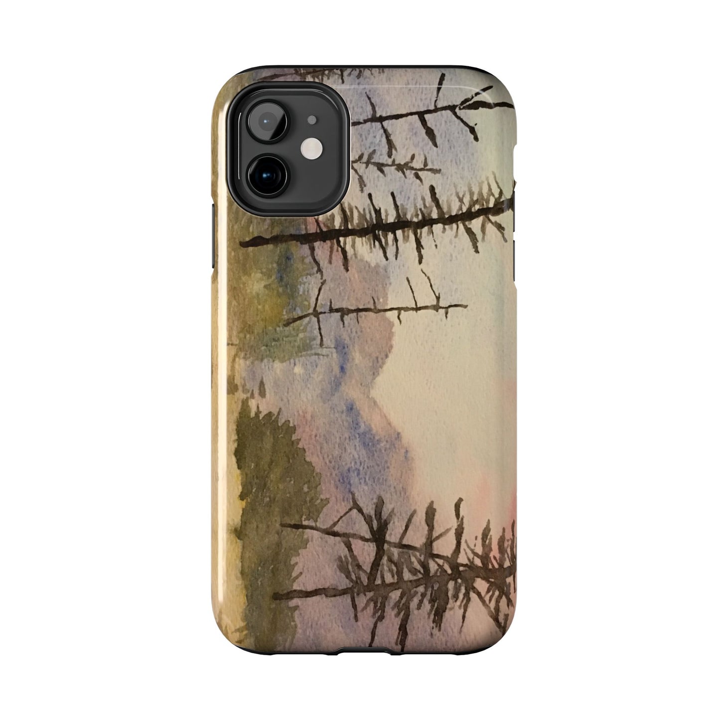 Glacier National Park After Fire Tough Phone Cases, iPhone & Samsung cases, wireless charging, mountains, nature, original artwork, gifts