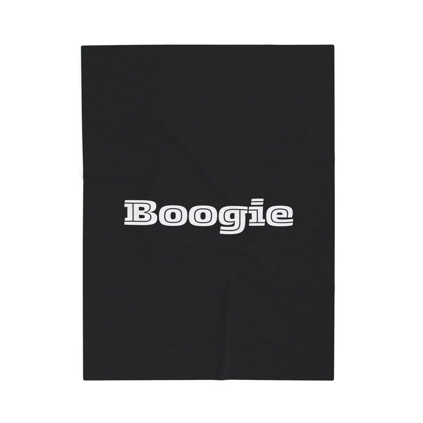 Boogie Black Velveteen Blanket, Fun, Dance, Cozy Throw, Home Decor, Dorm, Bed Cover, Couch Blanket, Women Men Teens Kids Birthday Christmas