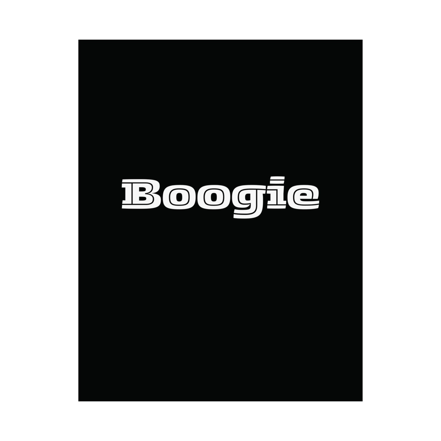 Boogie Black Matte Vertical Poster, Dance, Wall Art, You Frame, Home Decor, Dorm, Gift, Gender Neutral, Under 20 Dollars, Birthday Christmas