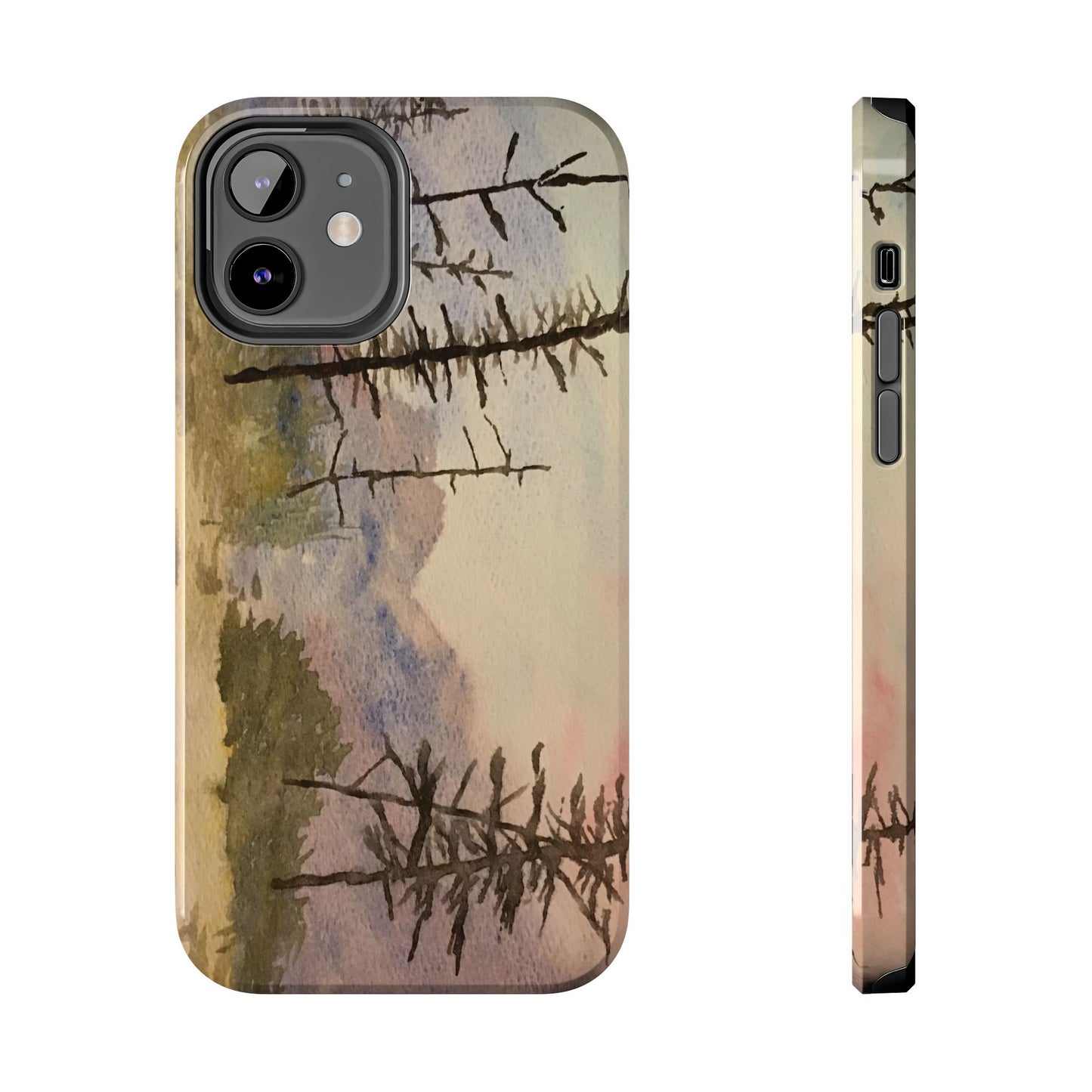 Glacier National Park After Fire Tough Phone Cases, iPhone & Samsung cases, wireless charging, mountains, nature, original artwork, gifts