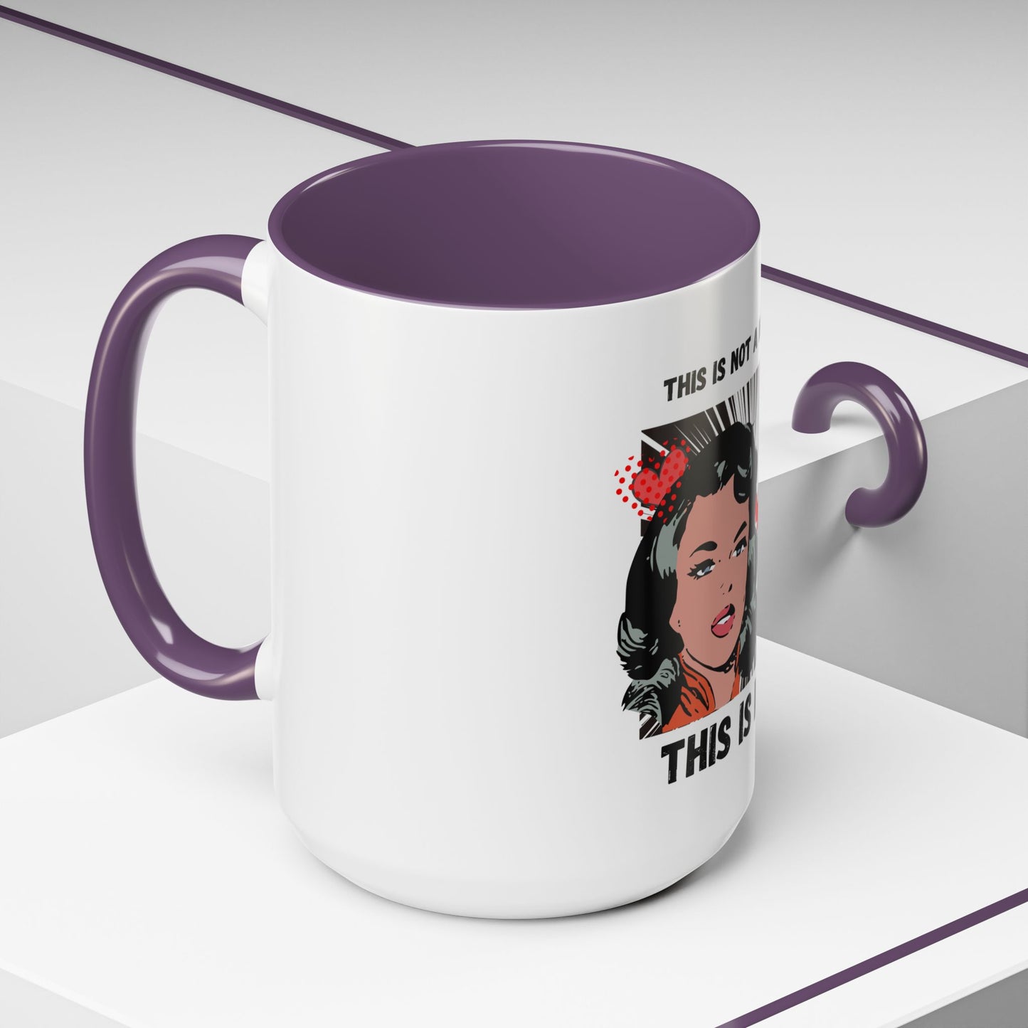 This Is Not A Mood Funny Coffee Mug -Gifts For Women, Friends, Ceramic, BPA-Free