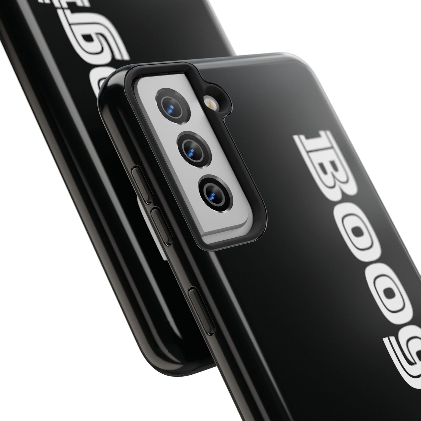 Boogie Black Tough Phone Cases, iPhone Samsung cases, wireless charging, gender neutral women men friends kids teens gift birthday Christmas