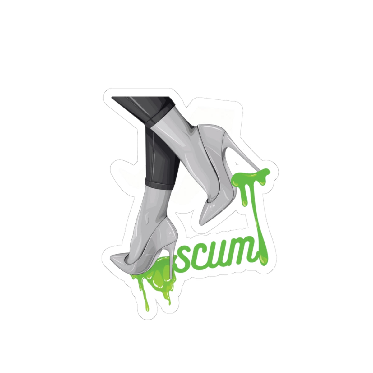 Fashion Stickers, High Heels Dripping Scum Sticker, Shoe Lover Gift, Trendy Decal, Girly Accessories, Laptop Decor, Vinyl Decal