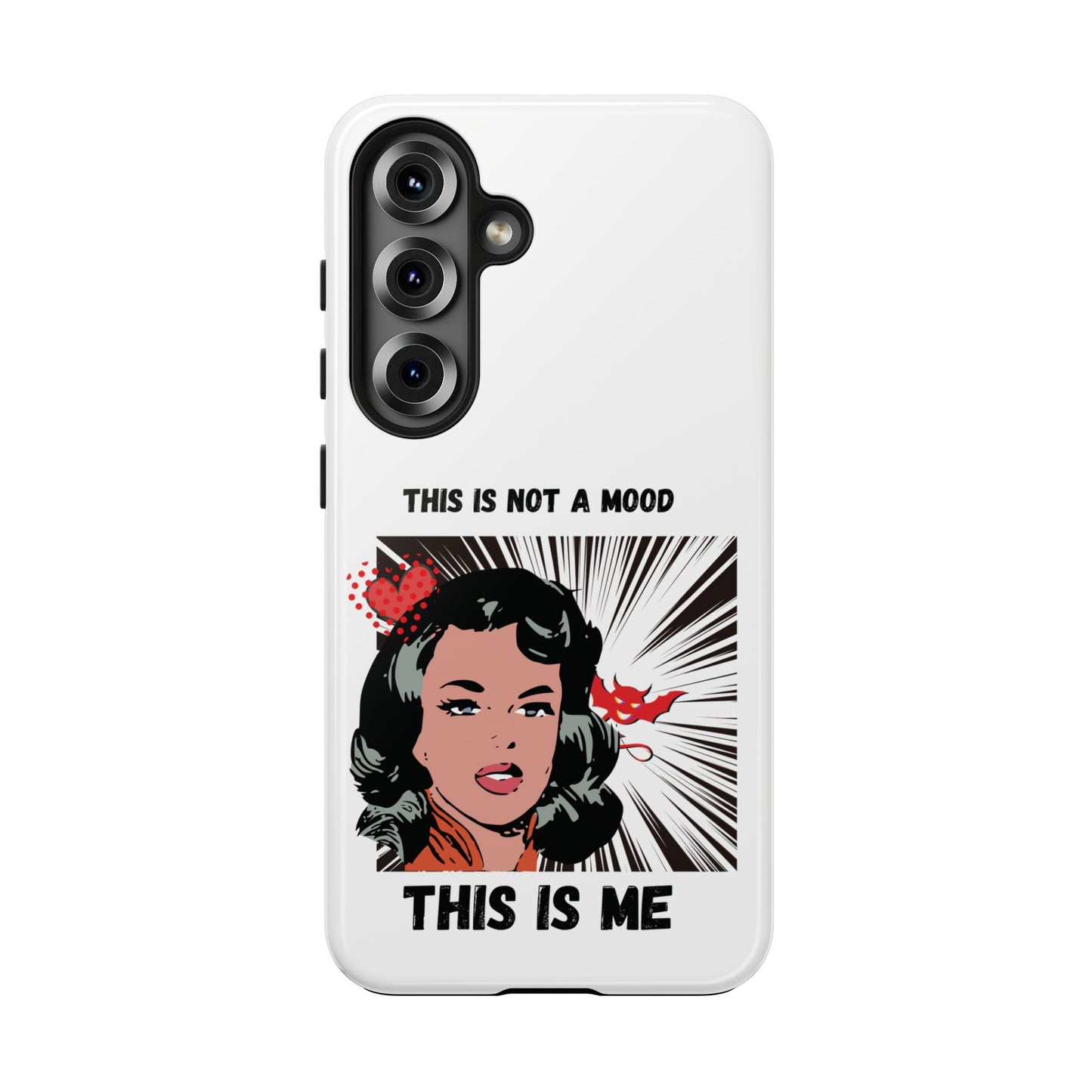 This is Not a Mood Tough Phone Cases, iPhone & Samsung cases, wireless charging, attitude, snarky, fun, gifts for women, gifts for friends