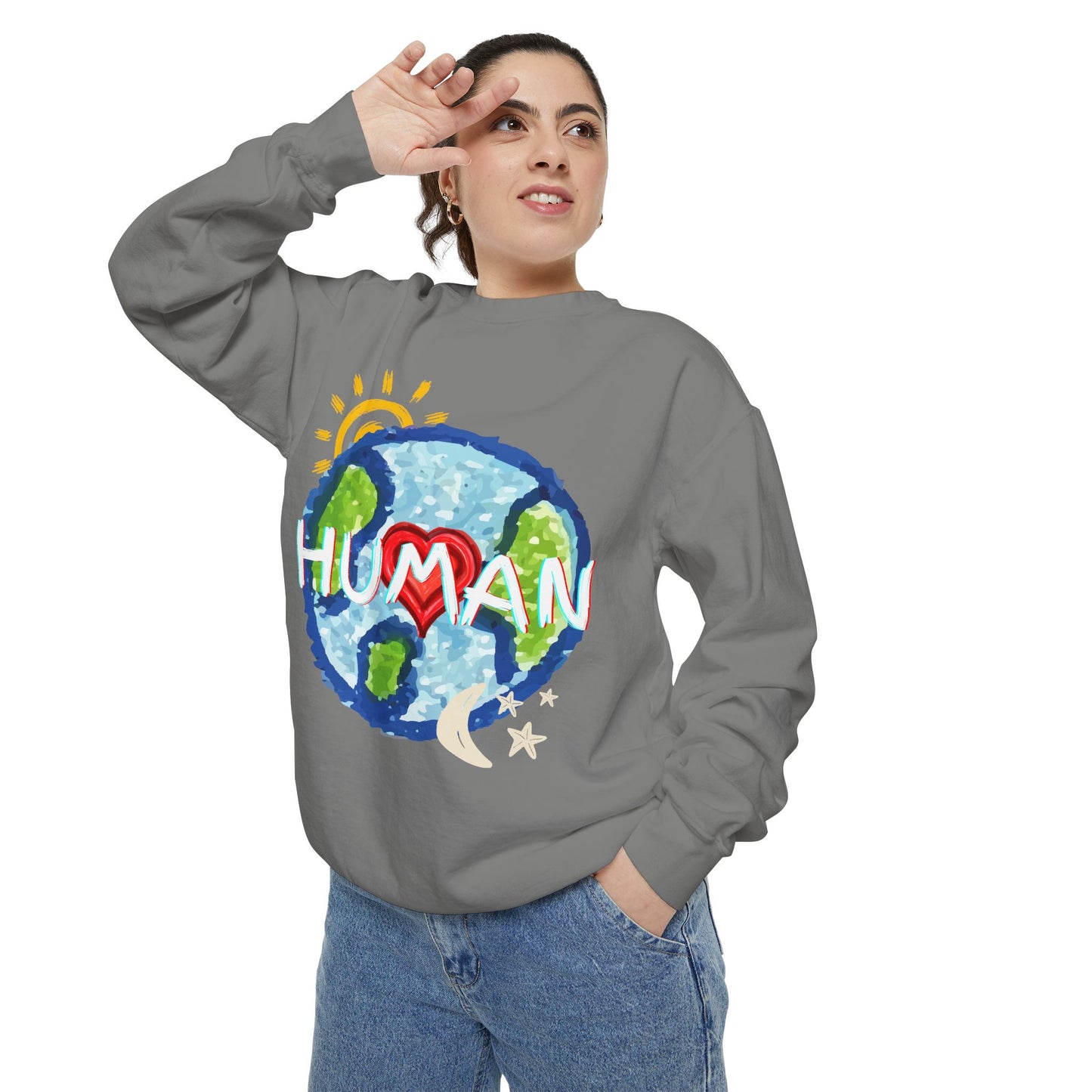 Human World Graphic Unisex Sweatshirt