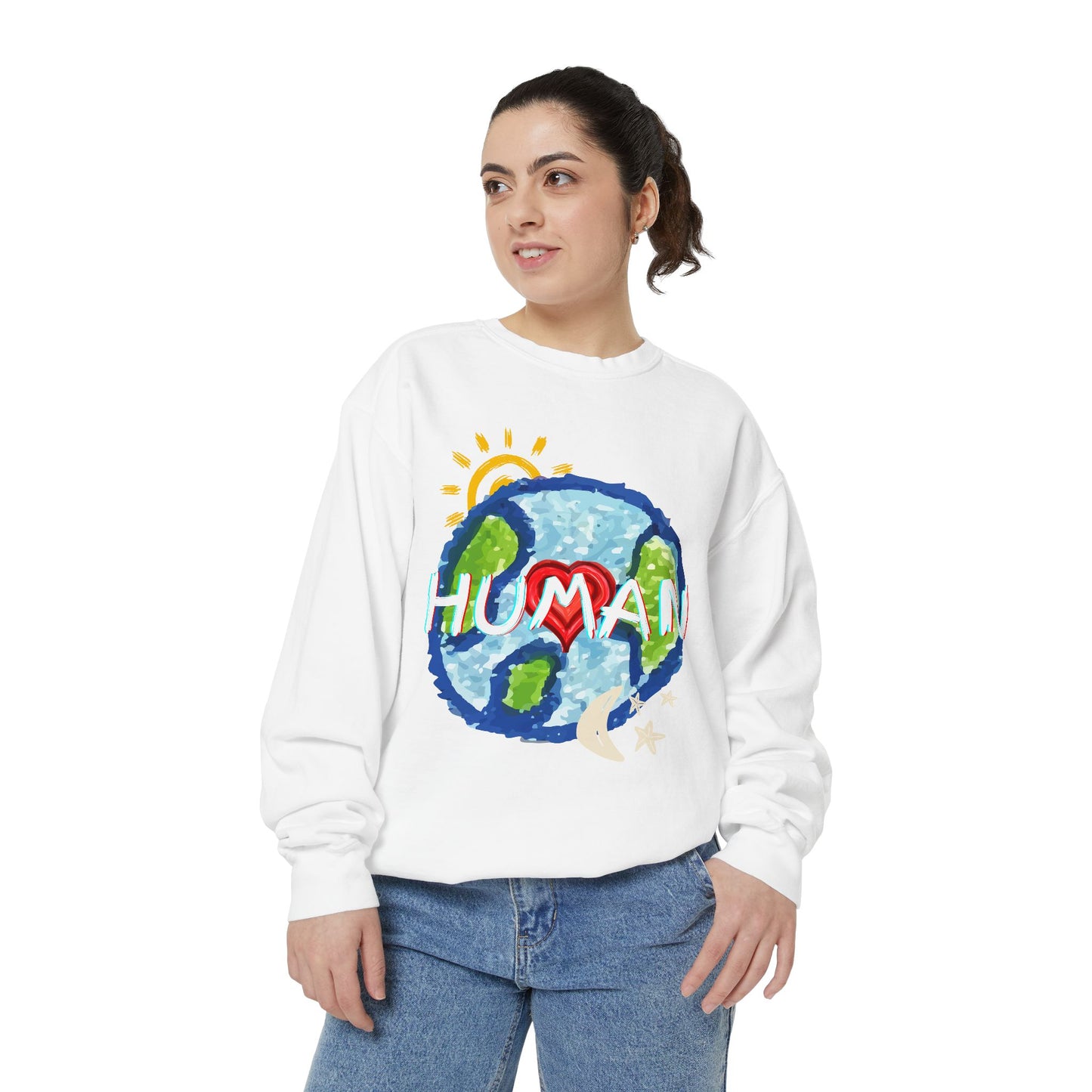 Human World Graphic Unisex Sweatshirt