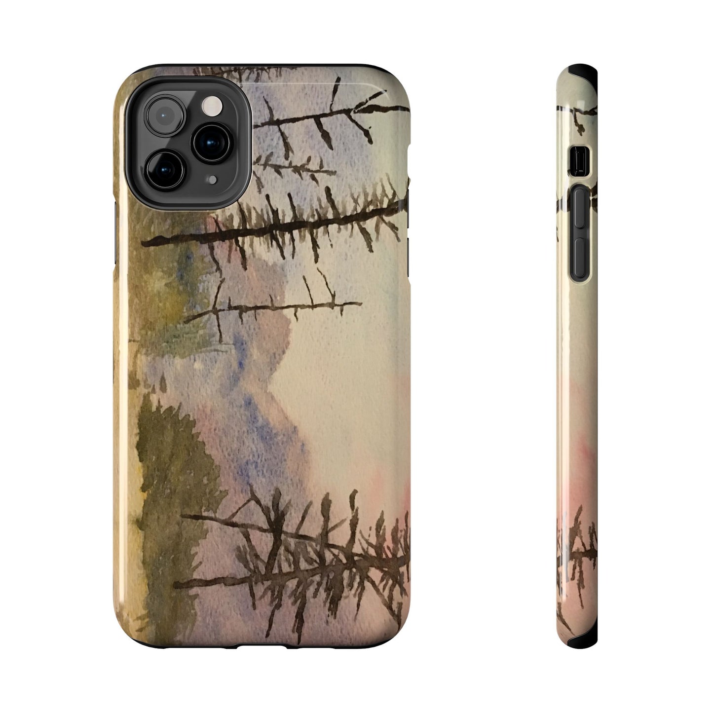 Glacier National Park After Fire Tough Phone Cases, iPhone & Samsung cases, wireless charging, mountains, nature, original artwork, gifts