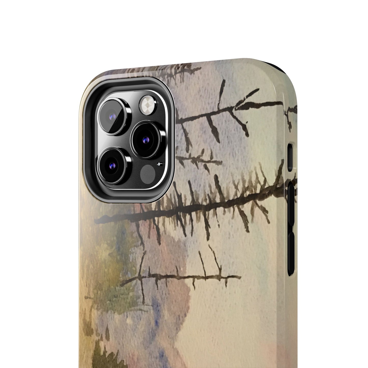 Glacier National Park After Fire Tough Phone Cases, iPhone & Samsung cases, wireless charging, mountains, nature, original artwork, gifts