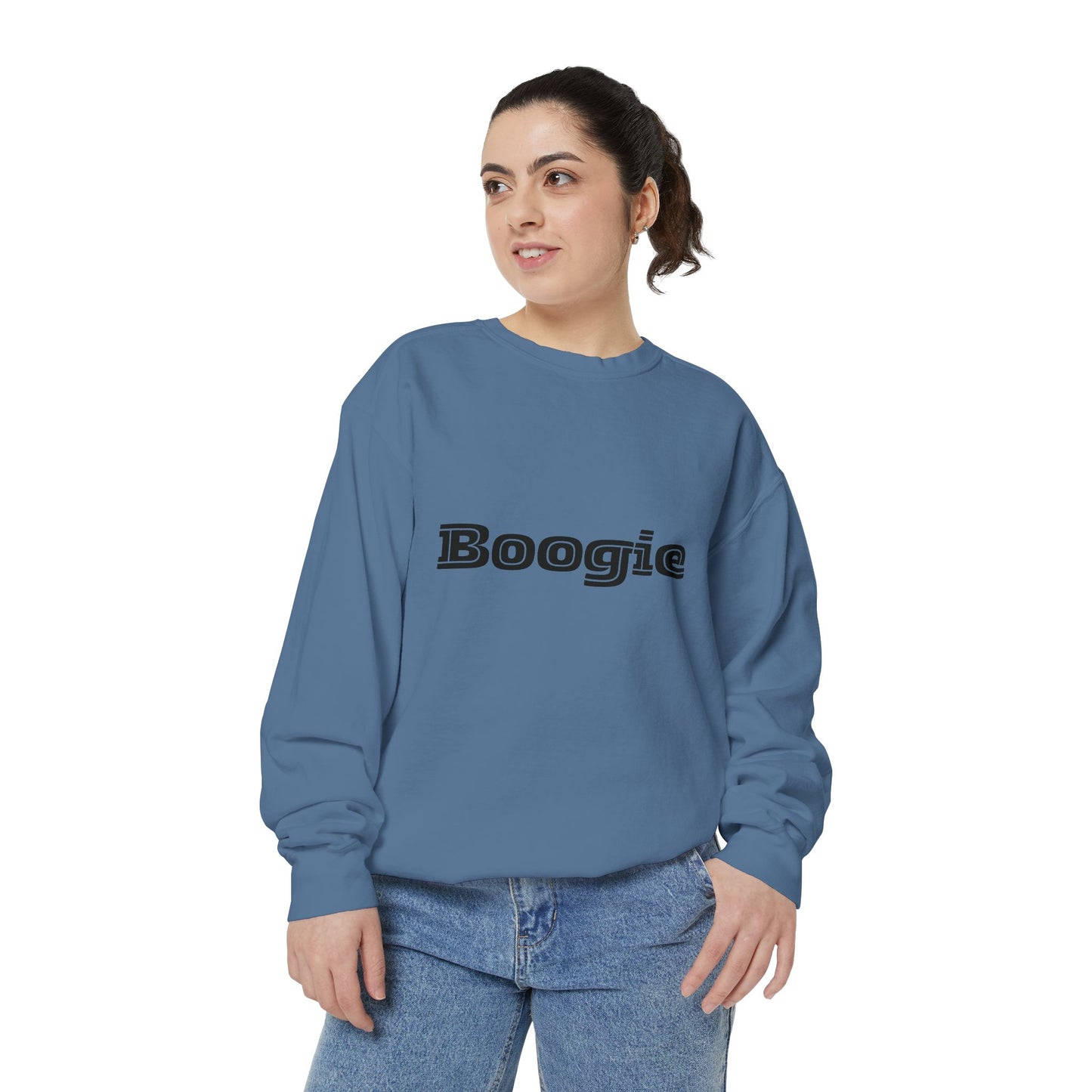 Boogie Sweatshirt - Dance Birthday Christmas Gift - Unisex Garment-Dyed