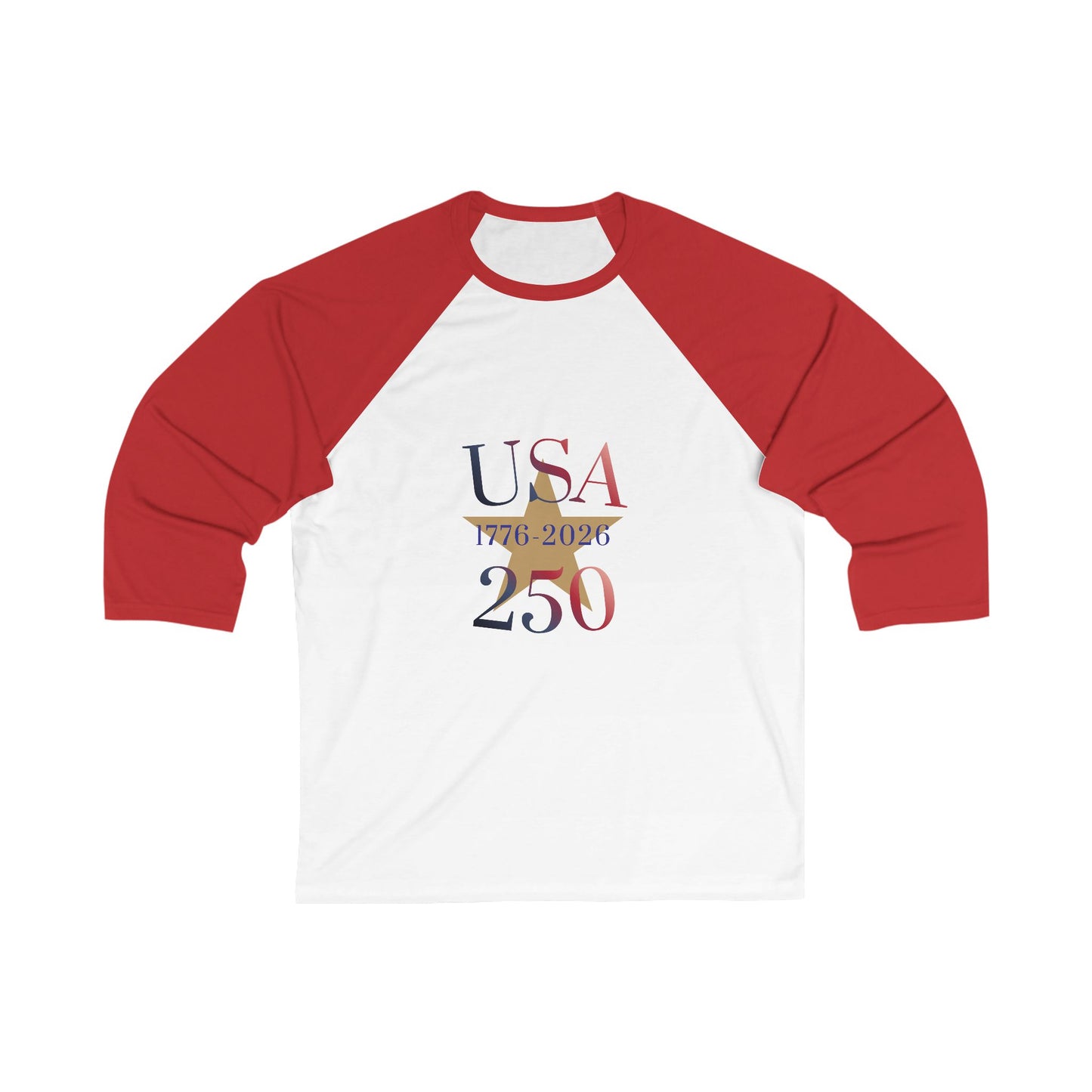 USA 250 Years 1776 Baseball Tee