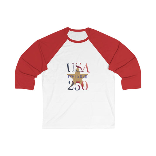 USA 250 Years 1776 Baseball Tee