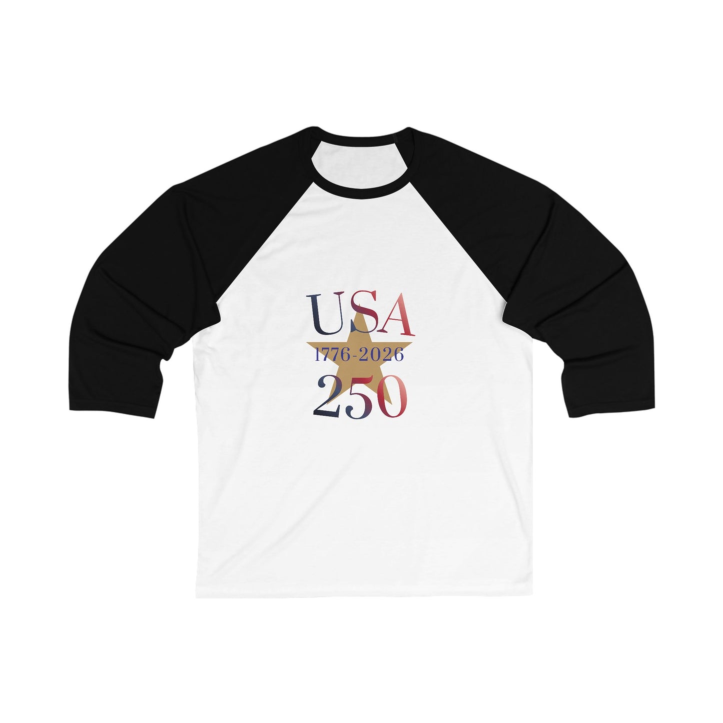 USA 250 Years 1776 Baseball Tee