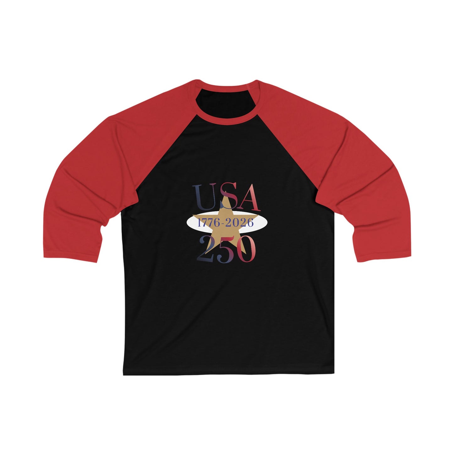 USA 250 Years 1776 Baseball Tee