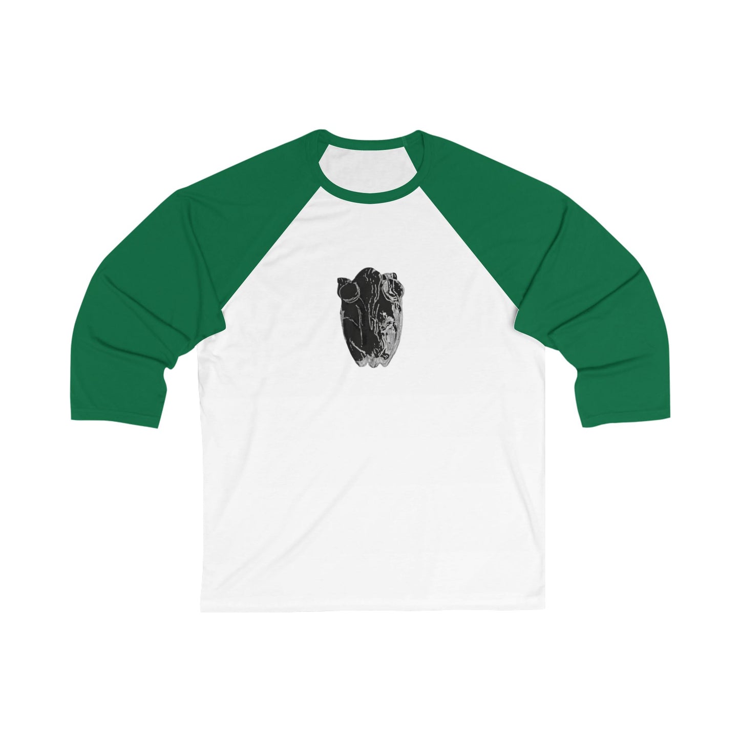 Frog Unisex 3\4 Sleeve Baseball Tee, animals, amphibians, nature, gender neutral, gift, women men teens friends, Christmas, birthday