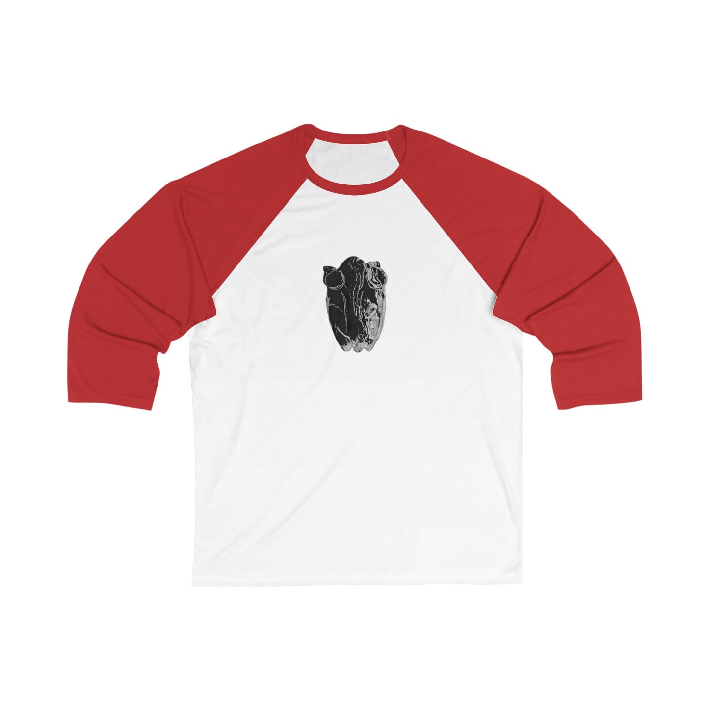 Frog Unisex 3\4 Sleeve Baseball Tee, animals, amphibians, nature, gender neutral, gift, women men teens friends, Christmas, birthday