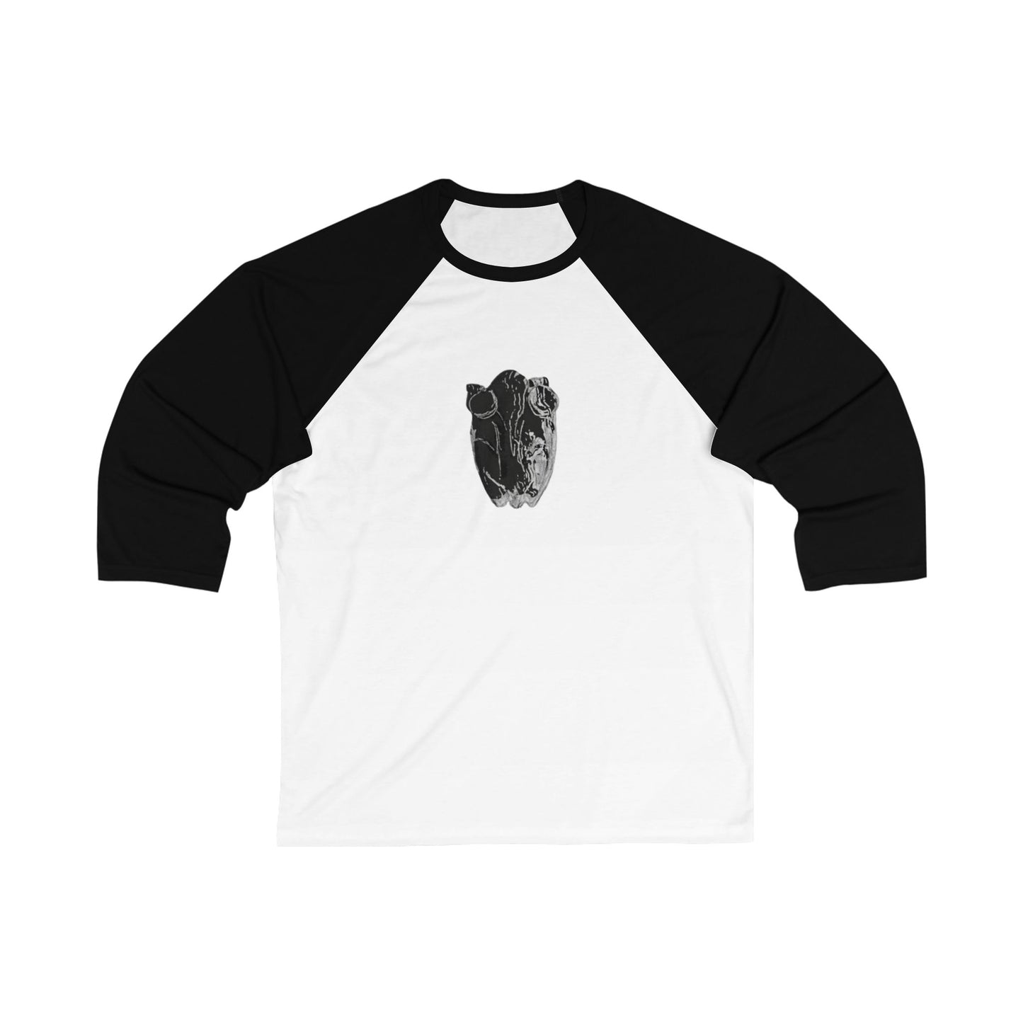 Frog Unisex 3\4 Sleeve Baseball Tee, animals, amphibians, nature, gender neutral, gift, women men teens friends, Christmas, birthday