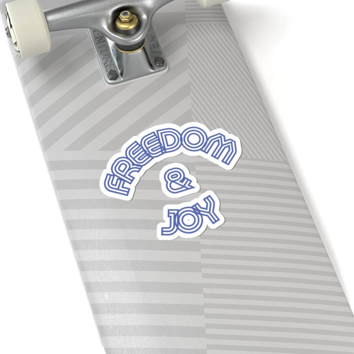 Blue Freedom and Joy Kiss-Cut Stickers, Inspirational Laptop Decal, Fun Water Bottle Sticker, Happy Planner Decoration, Positive Vibe