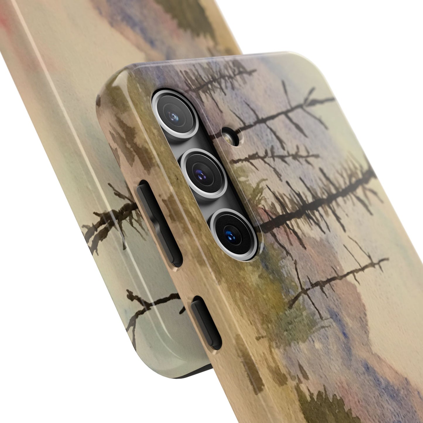 Glacier National Park After Fire Tough Phone Cases, iPhone & Samsung cases, wireless charging, mountains, nature, original artwork, gifts