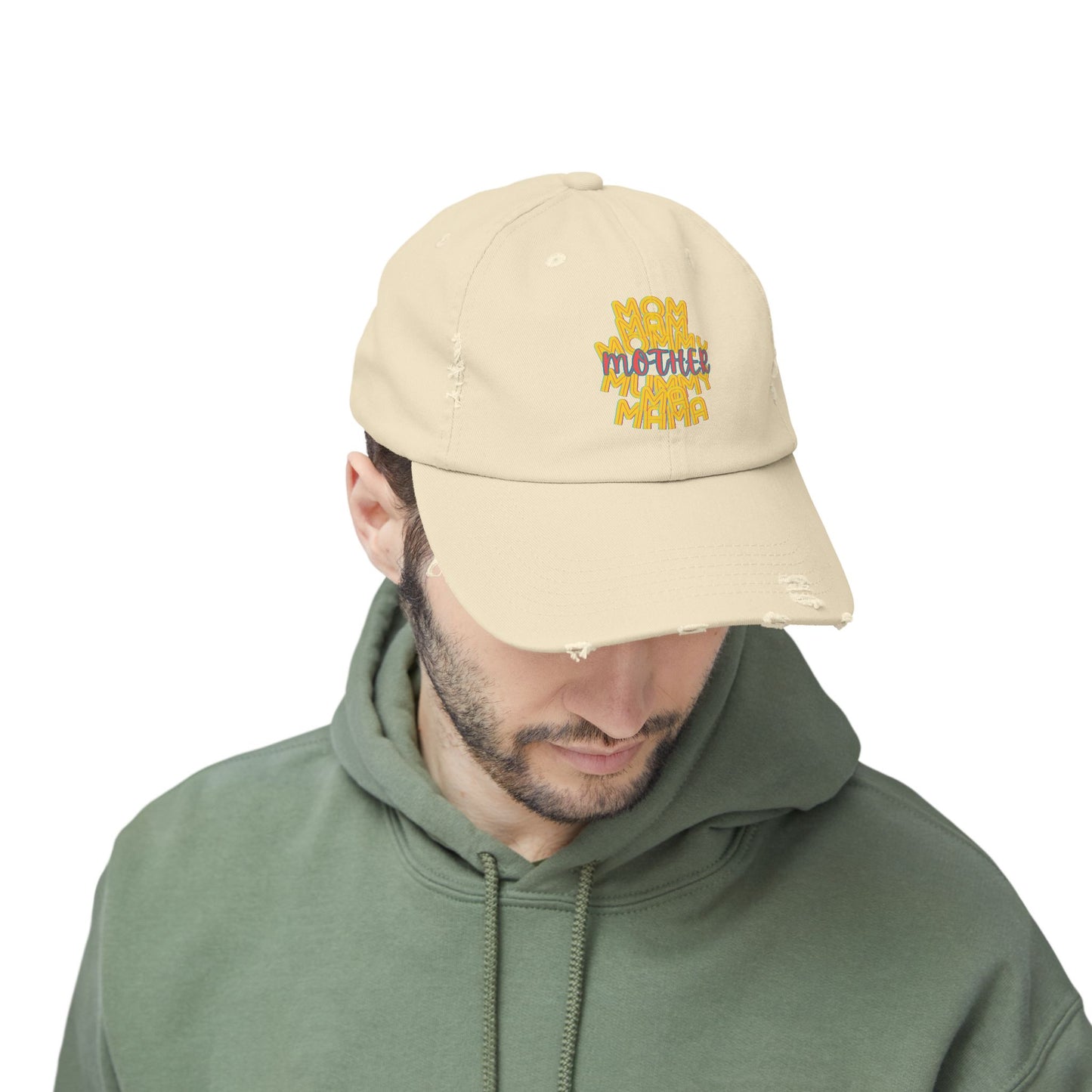 Mother Unisex Distressed Cap, Mom Mam Mommy Mummy Ma Mama, Mothers Day, Gift, Hats, Cotton Twill, Adjustable, Gifts for Women