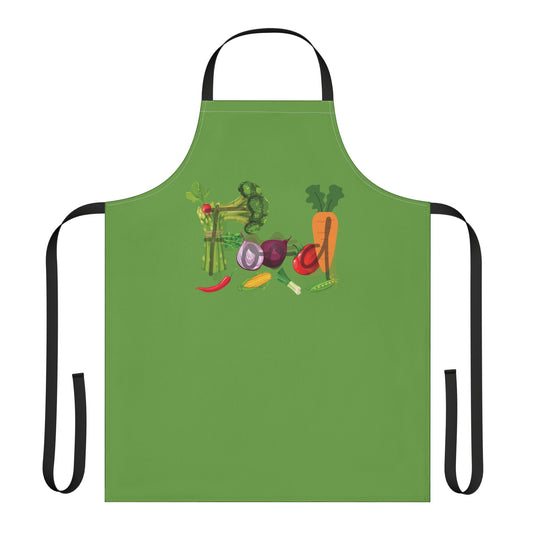 Food Unisex Chefs Apron, Grilling, Cooking, Baking, BBQ, Kitchen, Vegetables, Healthy, Tie Straps, Gifts, Women, Men, Friends, Teens