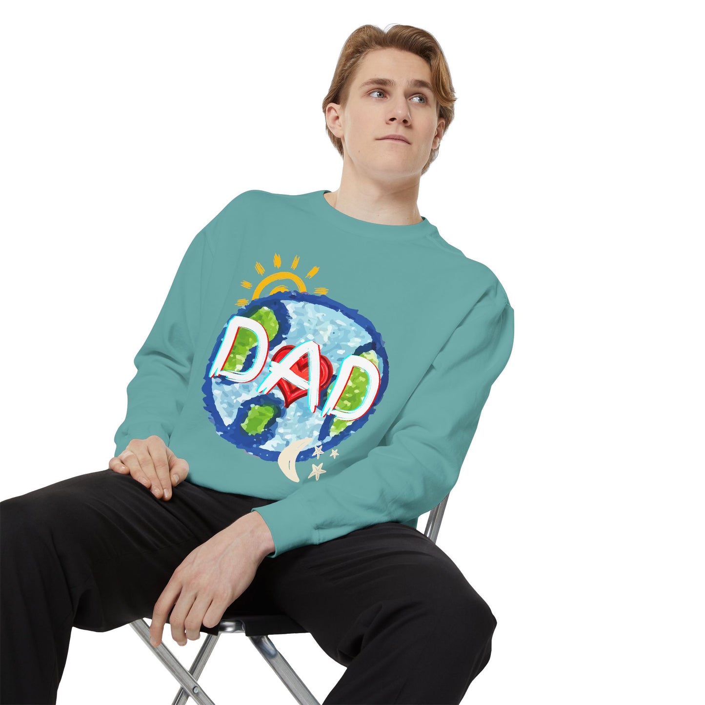 Dad's World Graphic Unisex Sweatshirt for Father's Day