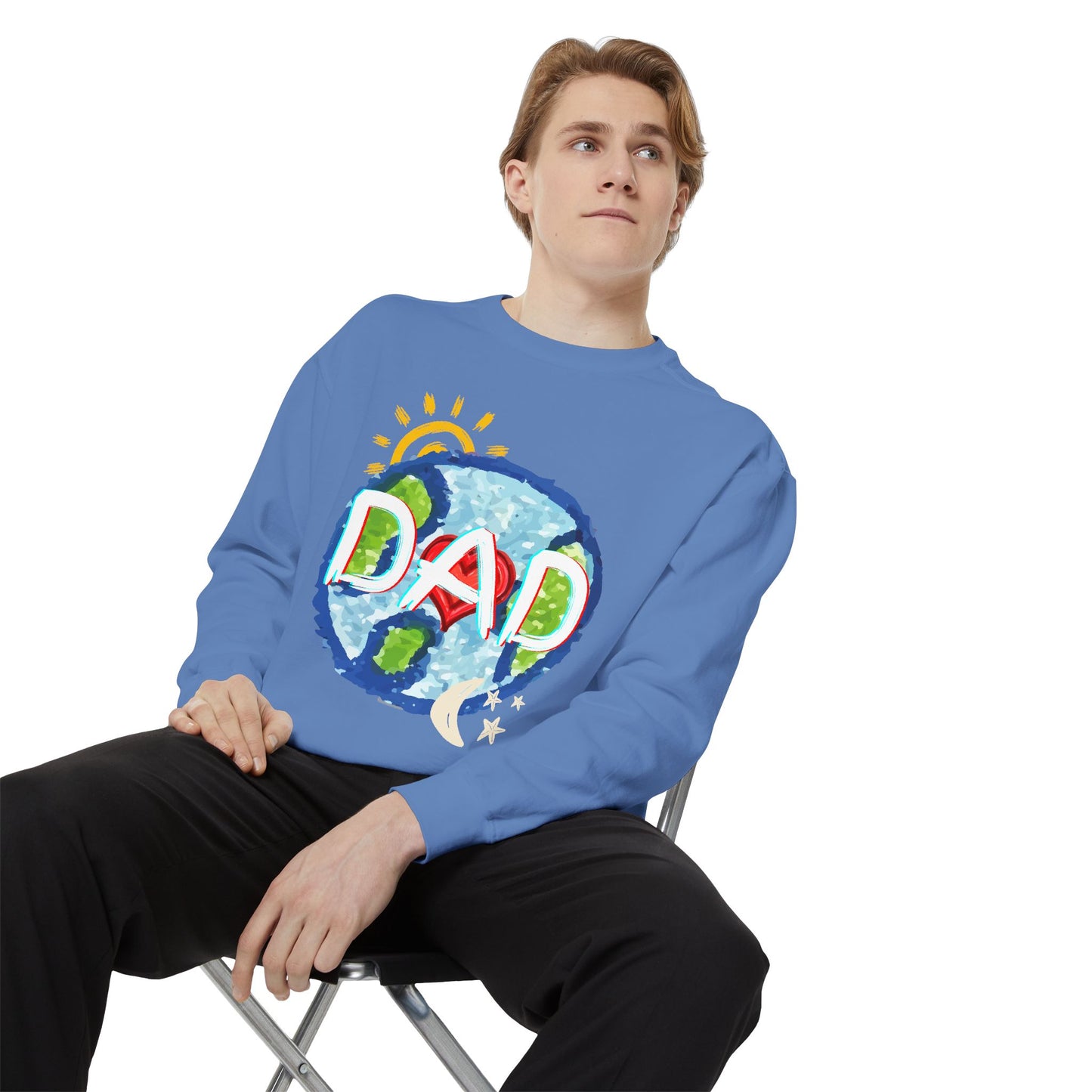Dad's World Graphic Unisex Sweatshirt for Father's Day