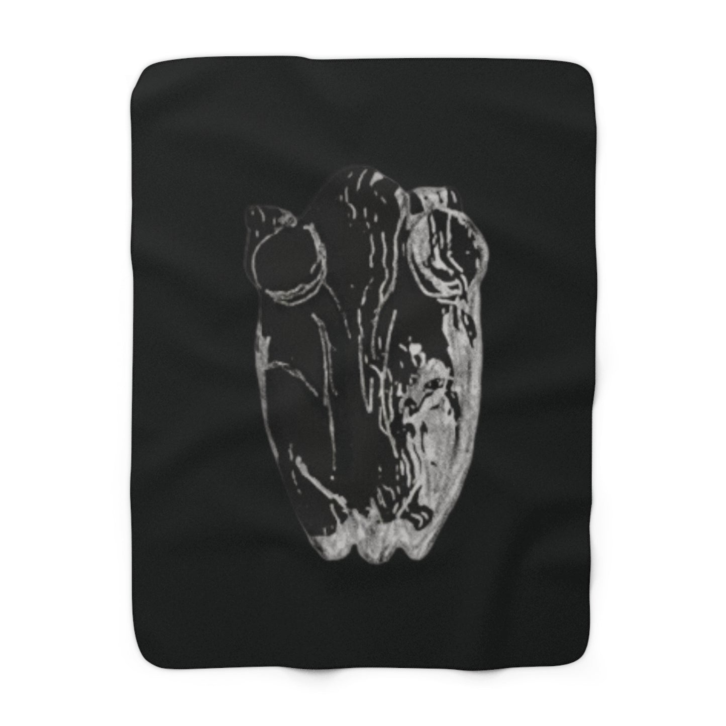 Frog Black Sherpa Fleece Blanket, Animals, Amphibians, Nature, Home Decor, Soft, Cozy, Holidays, Gift, Gender Neutral, Throw 50x60 60x80
